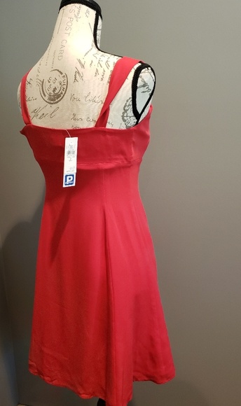 Ann Taylor Loft Red Women's shift dress 2 petite - Picture 2 of 7